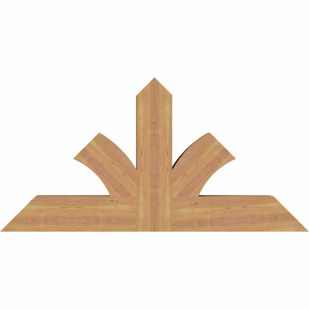 Ekena Millwork Richland Timber Gable Bracket, Western Red Cedar, 48"W x 24"H x 5 1/2"D x 5 1/2"F, 12/12 Pitch GBW048X24X0606RIC00SWR